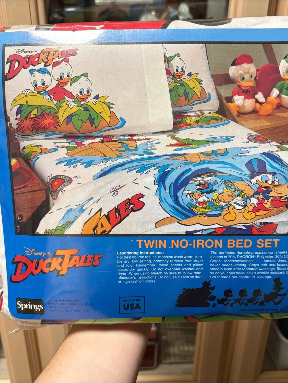 Disney DuckTales Twin Bed Sheet Set - Blue, Red, Green, Orange